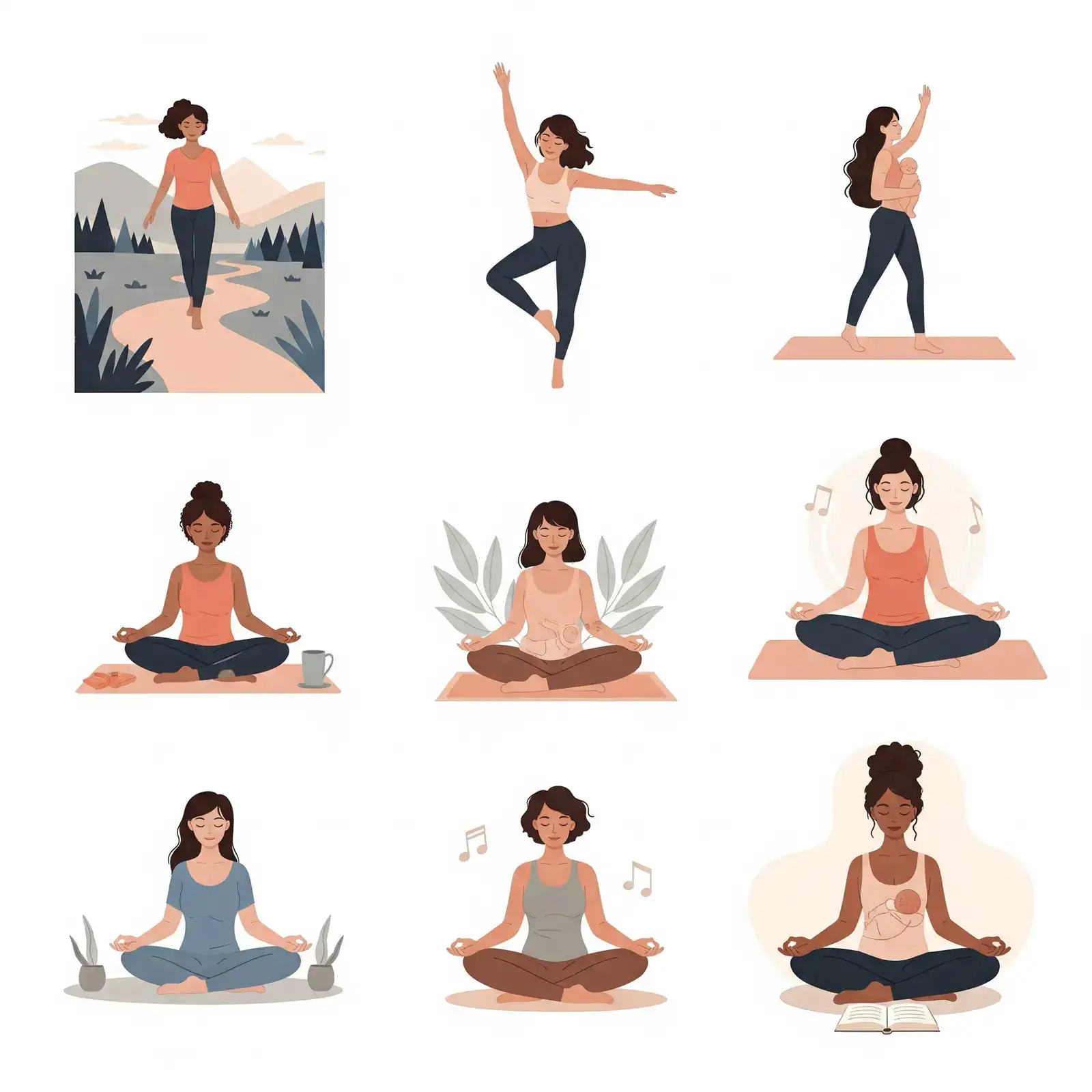 Postpartum Mental Wellness Exercises