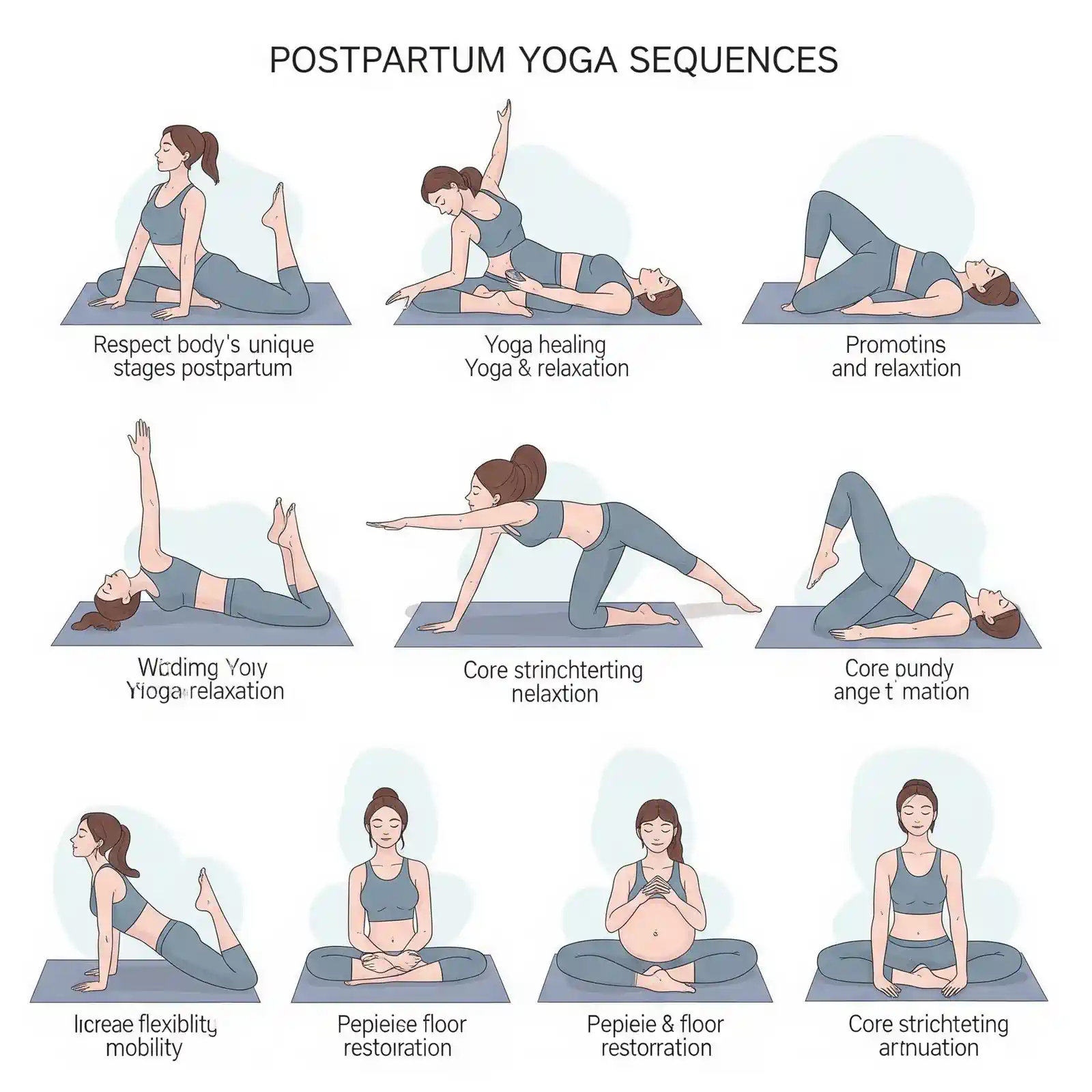 Postpartum Yoga Sequences